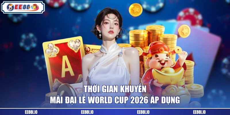 Thời gian khuyến mãi đại lễ World Cup 2026 áp dụng
