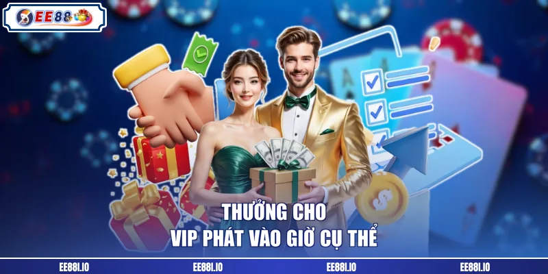 Thưởng cho VIP phát vào giờ cụ thể